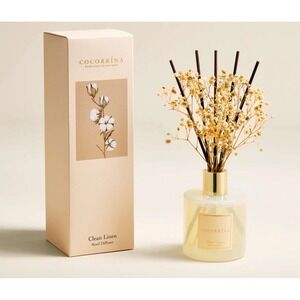 Reed Diffuser Set 6.7 Oz Clean Linen Scented Diffuser with Sticks Home Fragrance